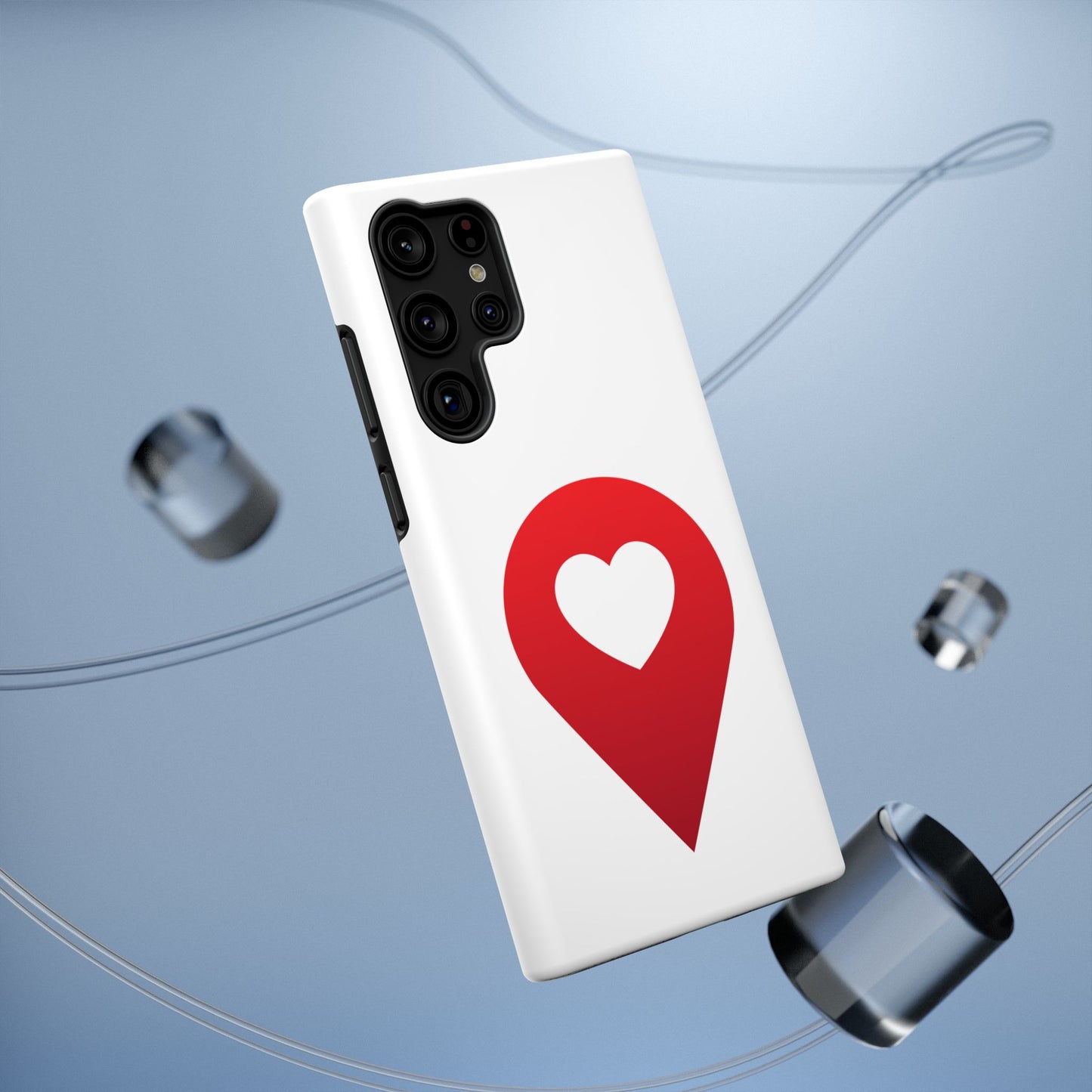 Logo Impact-Resistant Samsung Cases (white)