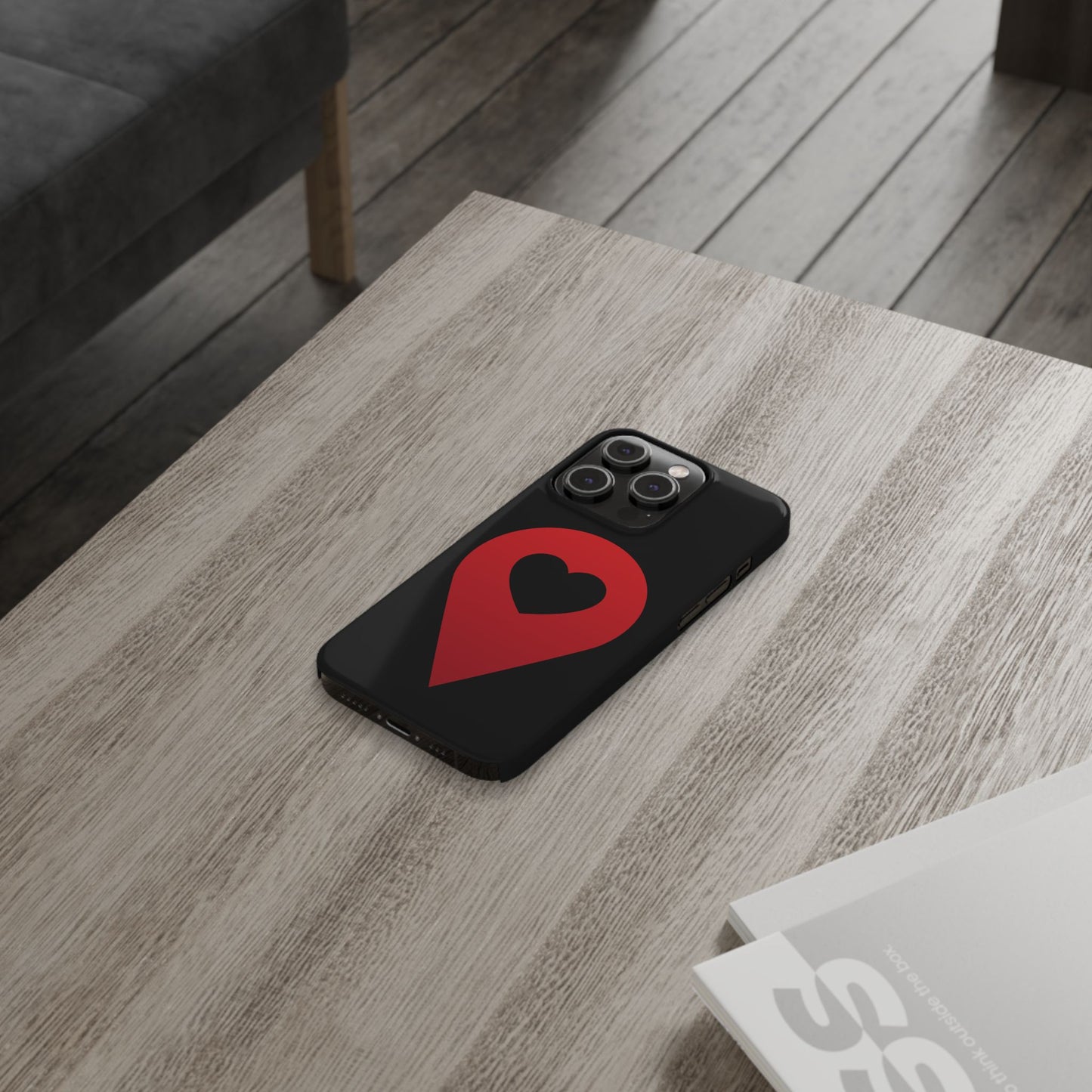 Logo Slim iPhone Case (black)