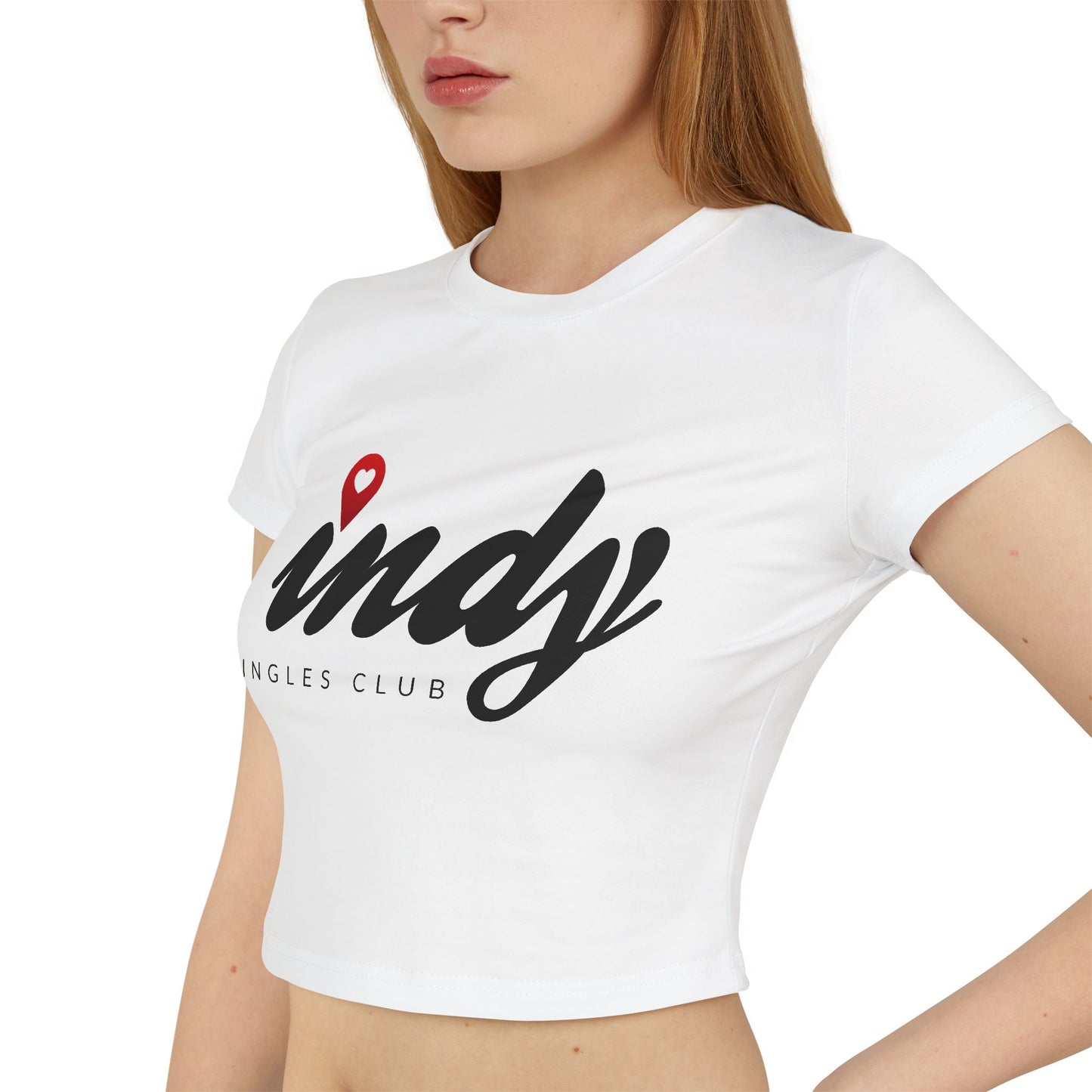 Indy Singles Club Baby Tee – Flirty, Fun & Ready to Mingle