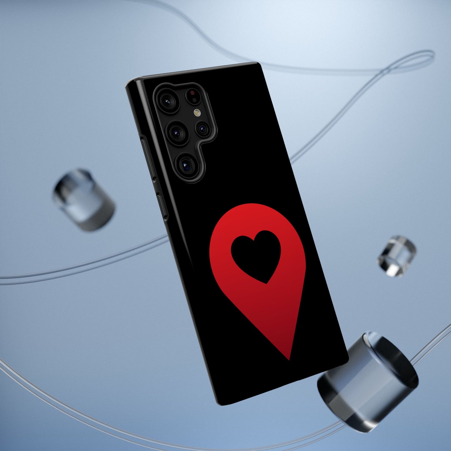 Logo Impact-Resistant Samsung Cases (black)
