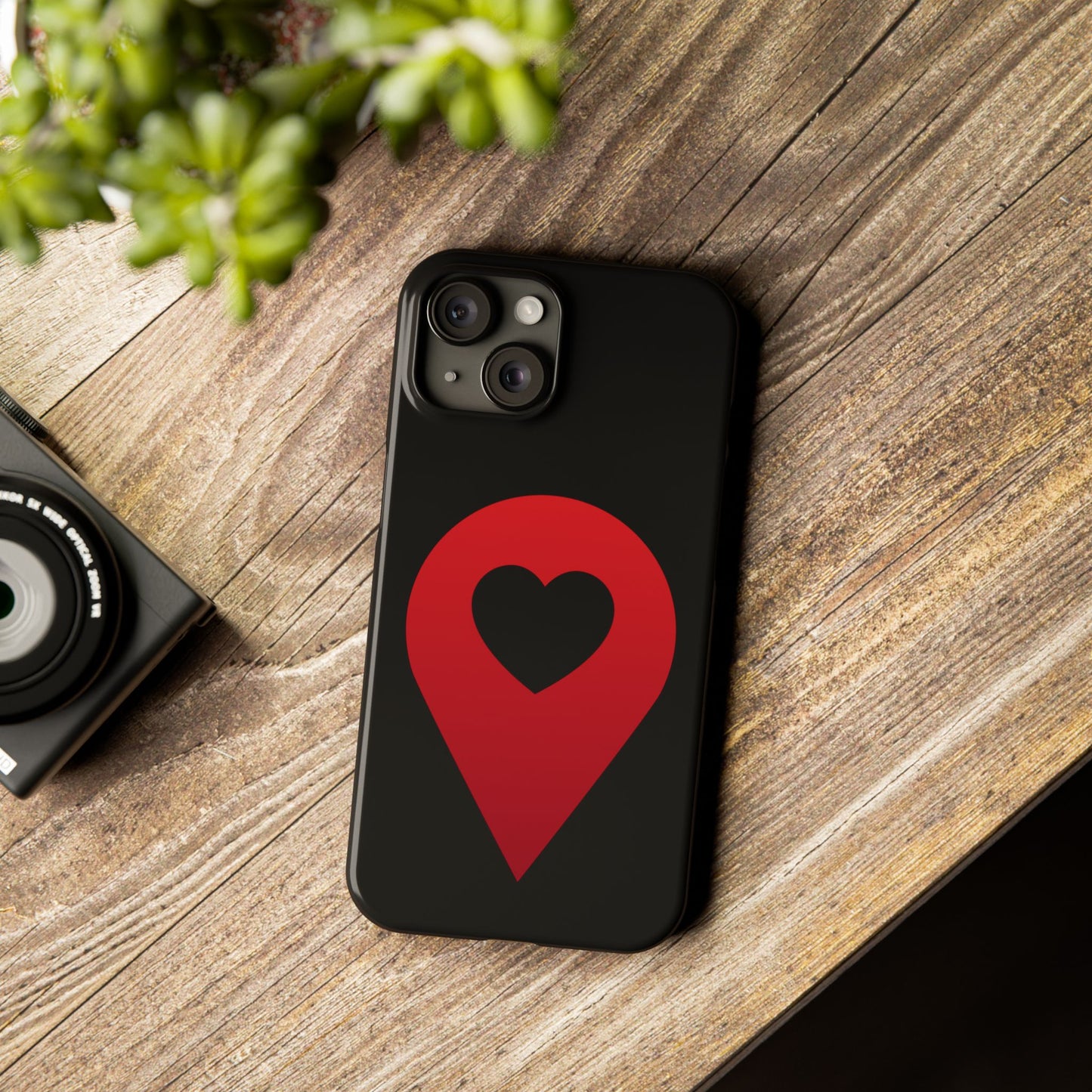 Logo Slim iPhone Case (black)