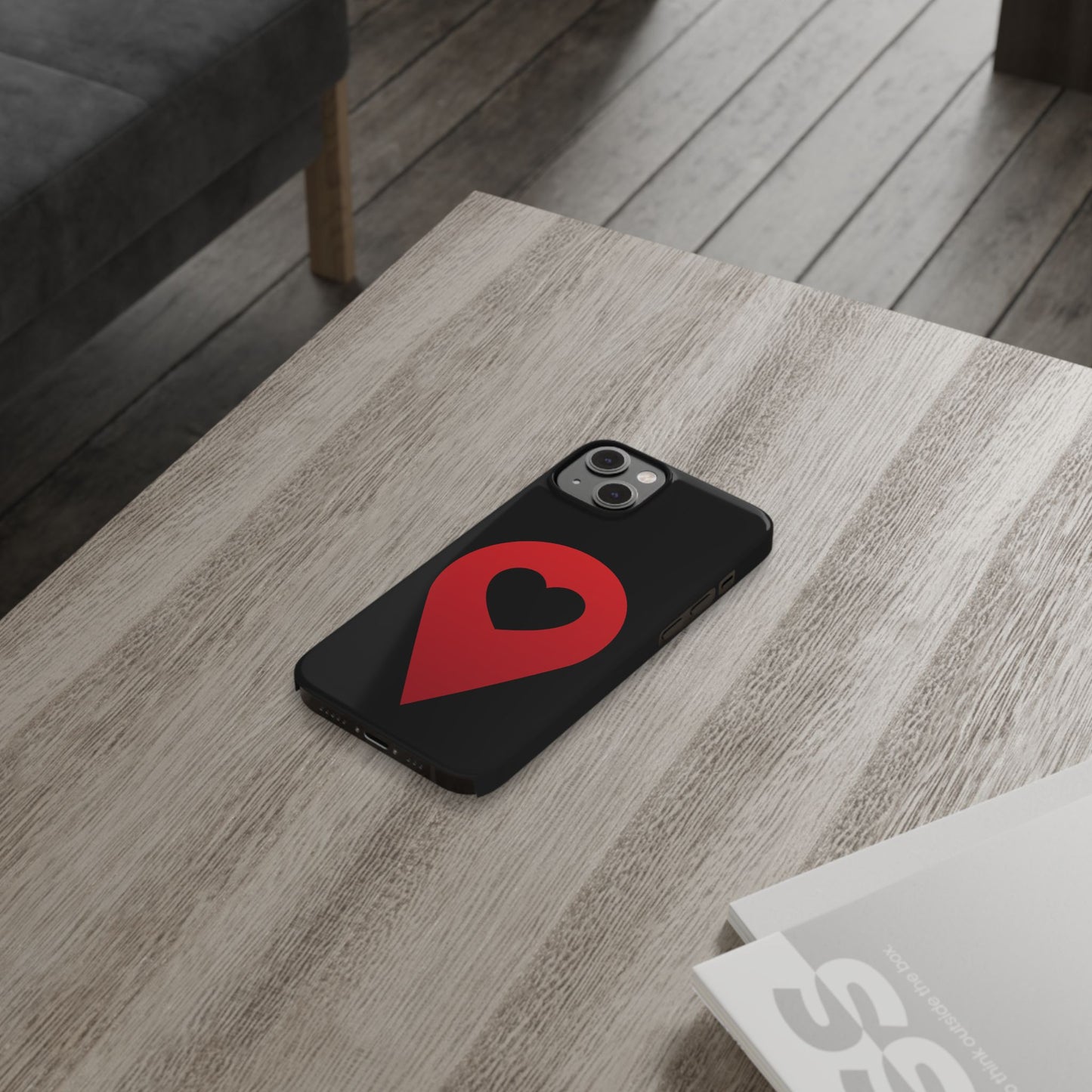 Logo Slim iPhone Case (black)