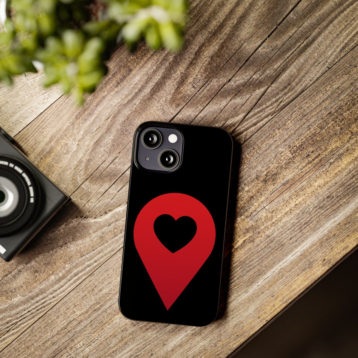 Logo Slim iPhone Case (black)