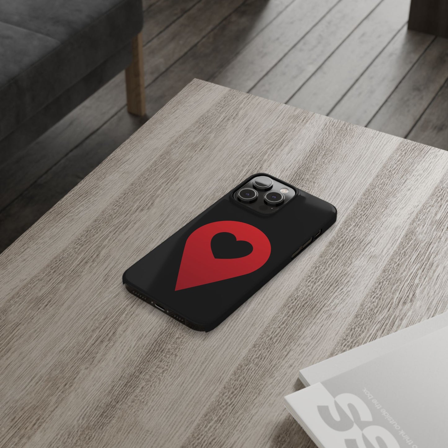 Logo Slim iPhone Case (black)