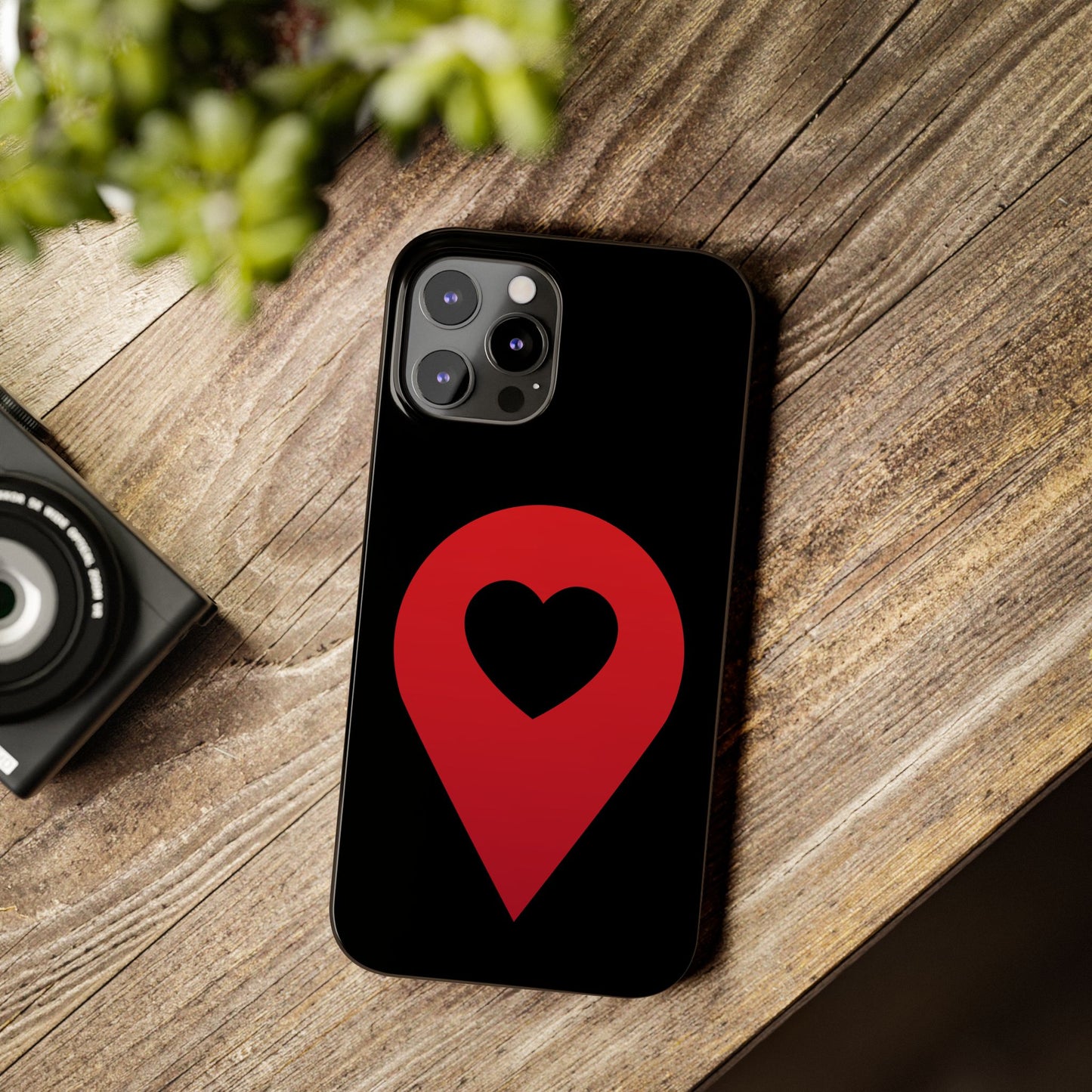 Logo Slim iPhone Case (black)