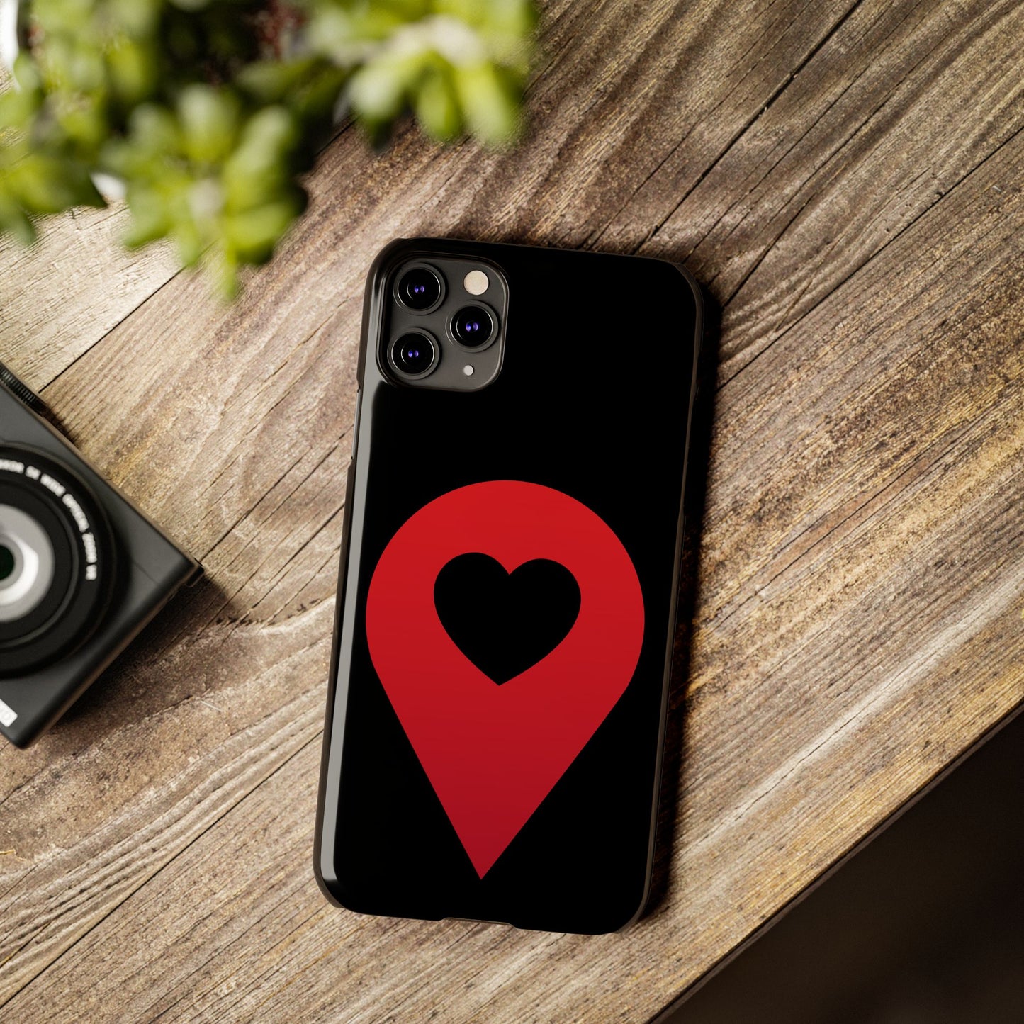 Logo Slim iPhone Case (black)