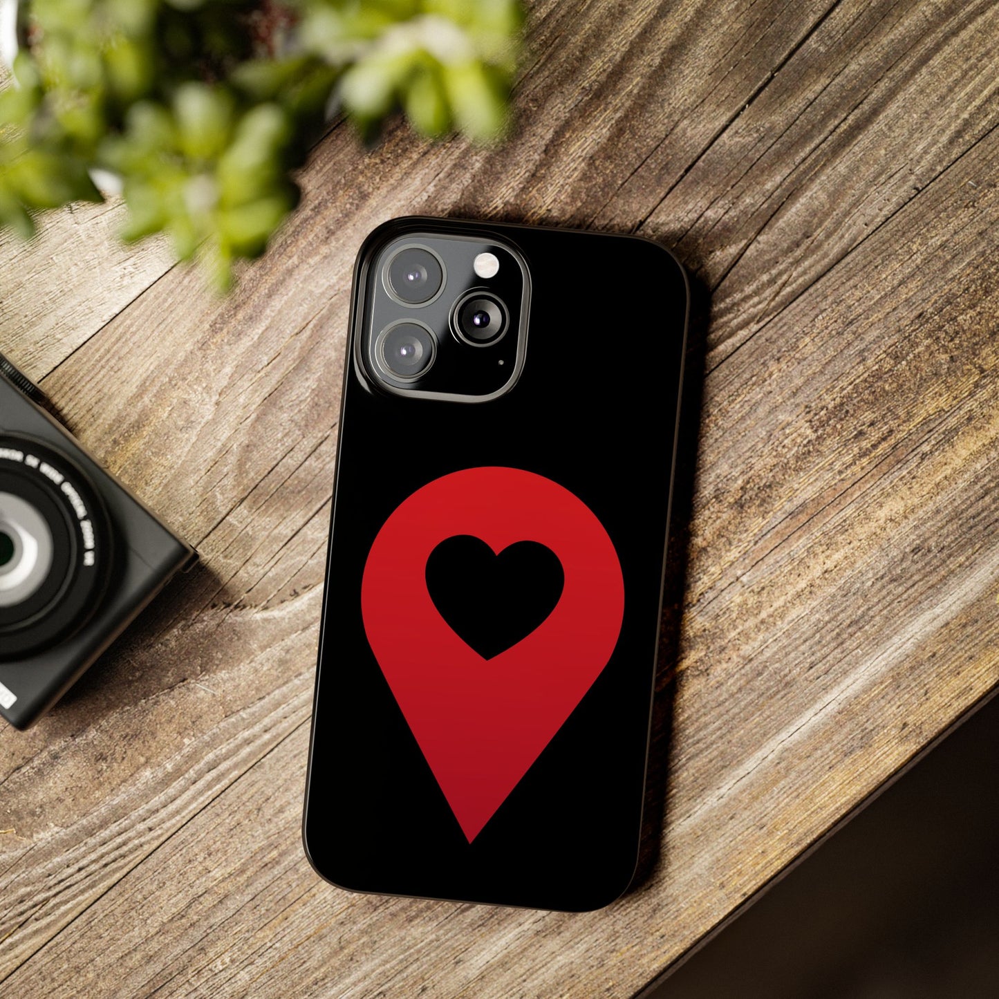 Logo Slim iPhone Case (black)