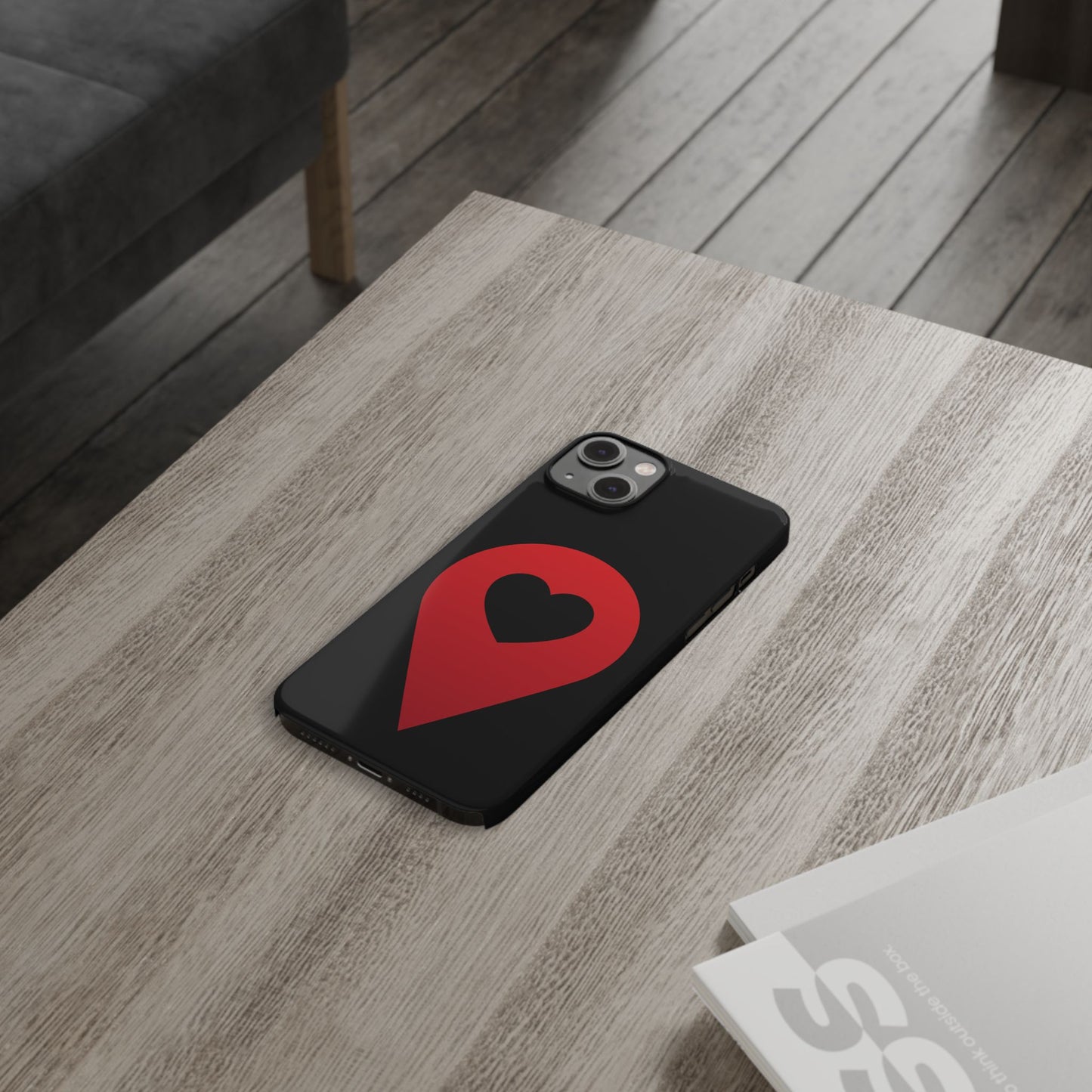 Logo Slim iPhone Case (black)