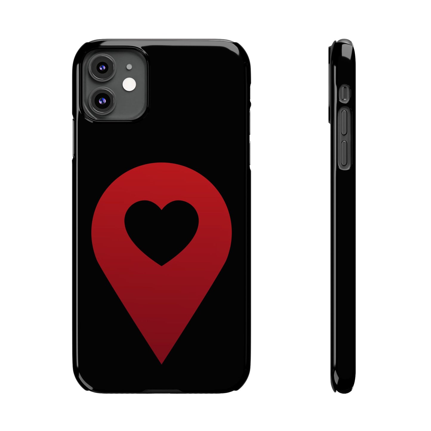 Logo Slim iPhone Case (black)