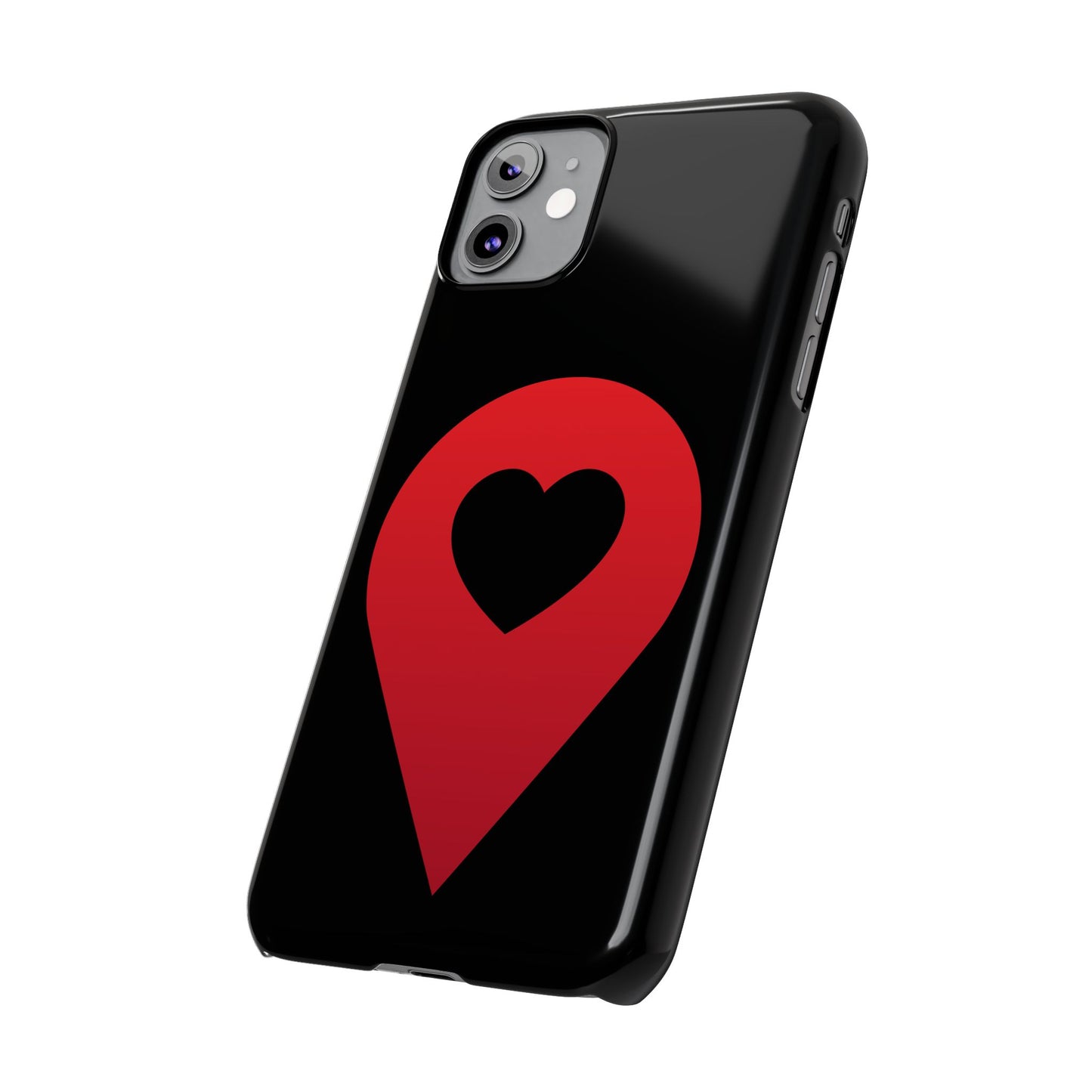 Logo Slim iPhone Case (black)