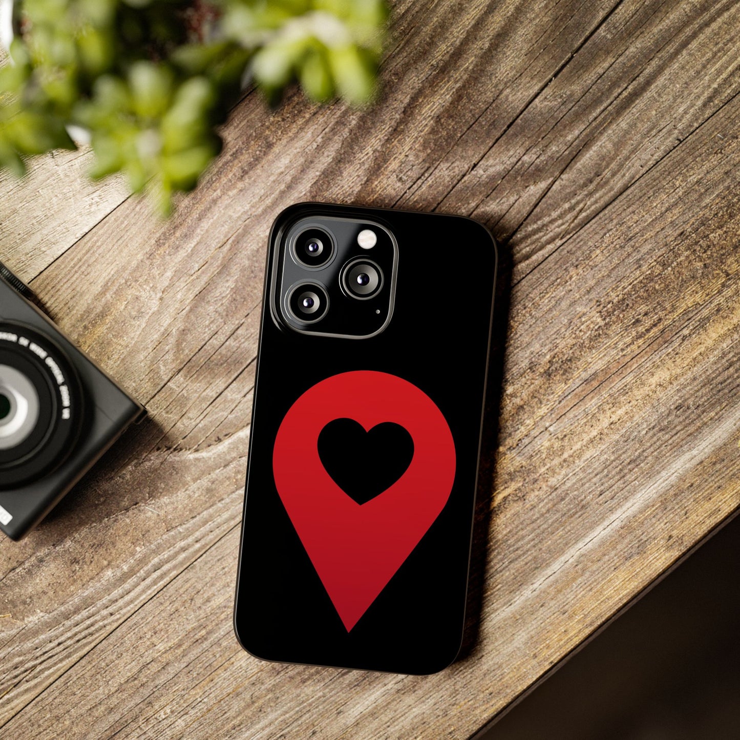 Logo Slim iPhone Case (black)