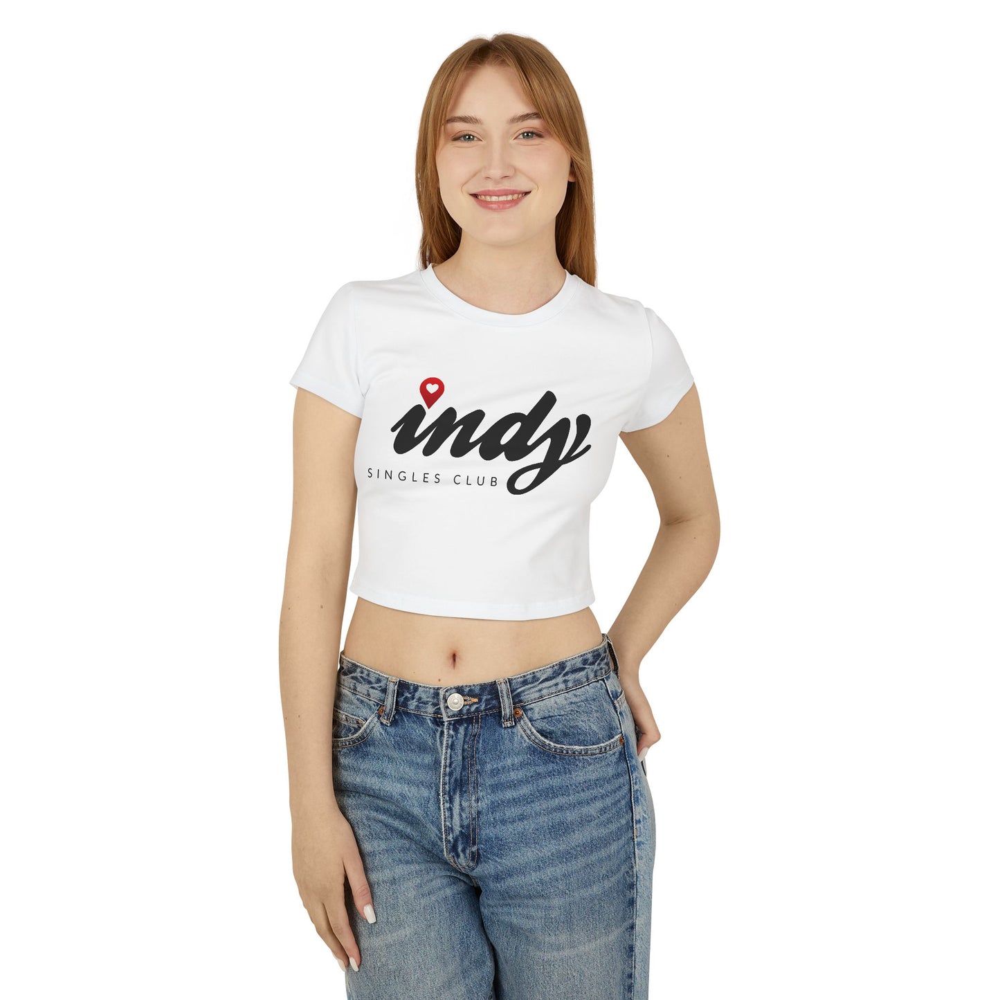 Indy Singles Club Baby Tee – Flirty, Fun & Ready to Mingle