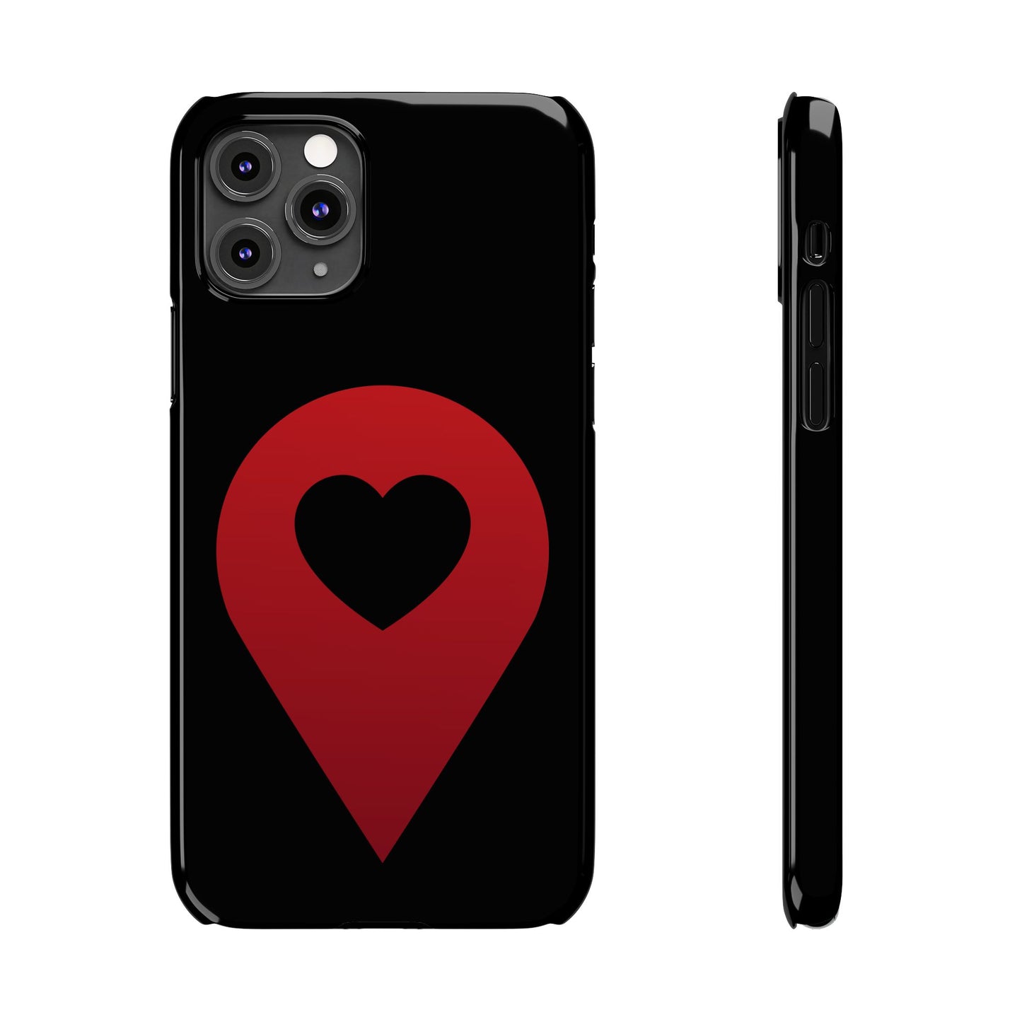 Logo Slim iPhone Case (black)