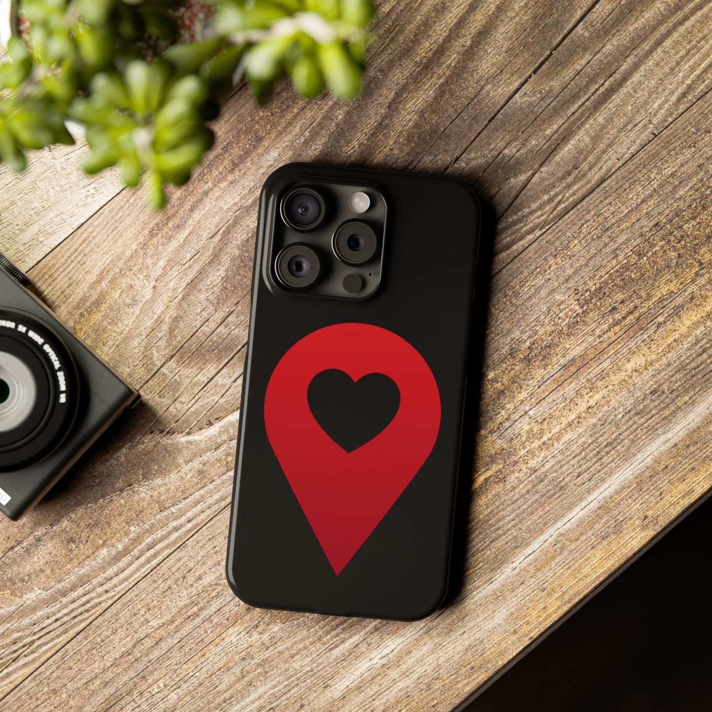 Logo Slim iPhone Case (black)