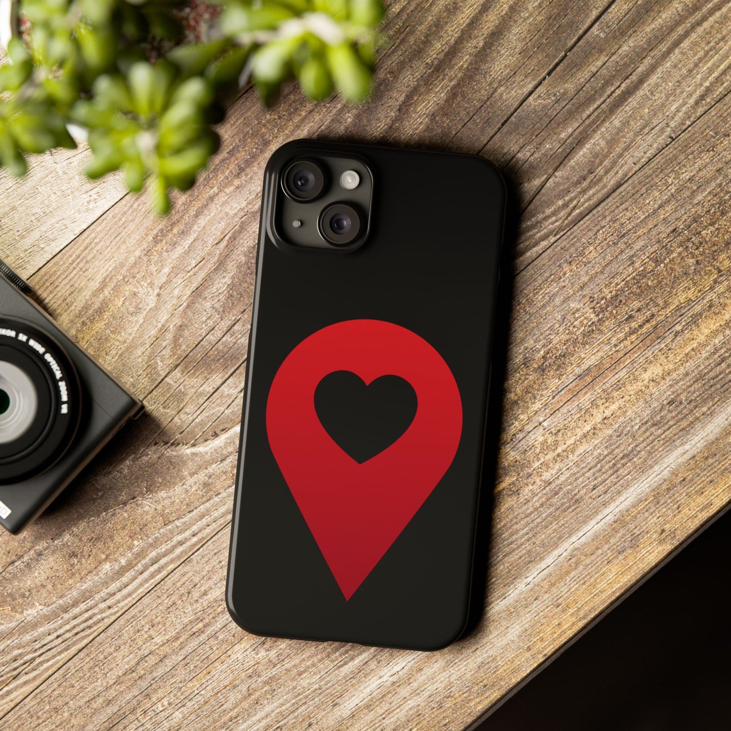 Logo Slim iPhone Case (black)