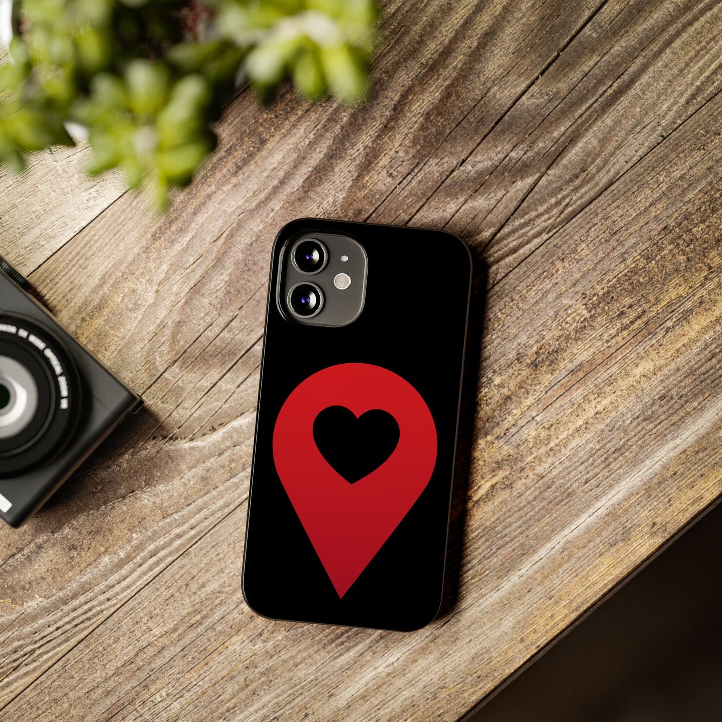 Logo Slim iPhone Case (black)