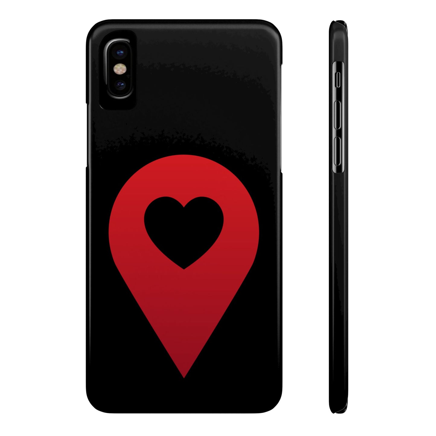 Logo Slim iPhone Case (black)
