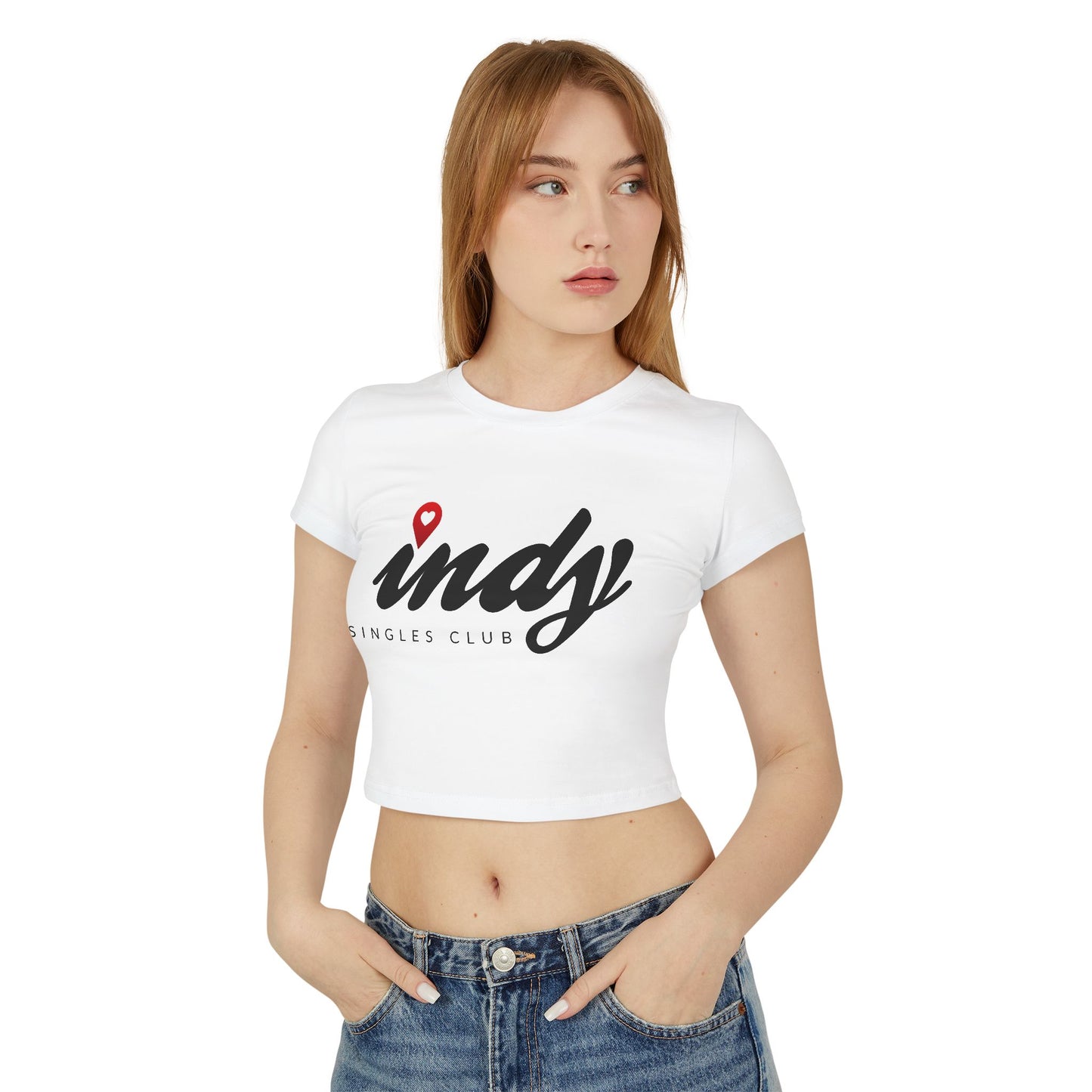 Indy Singles Club Baby Tee – Flirty, Fun & Ready to Mingle